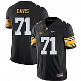 Iowa Hawkeyes 71 Carl Davis Black College Football Jersey Dzhi,baseball caps,new era cap wholesale,wholesale hats